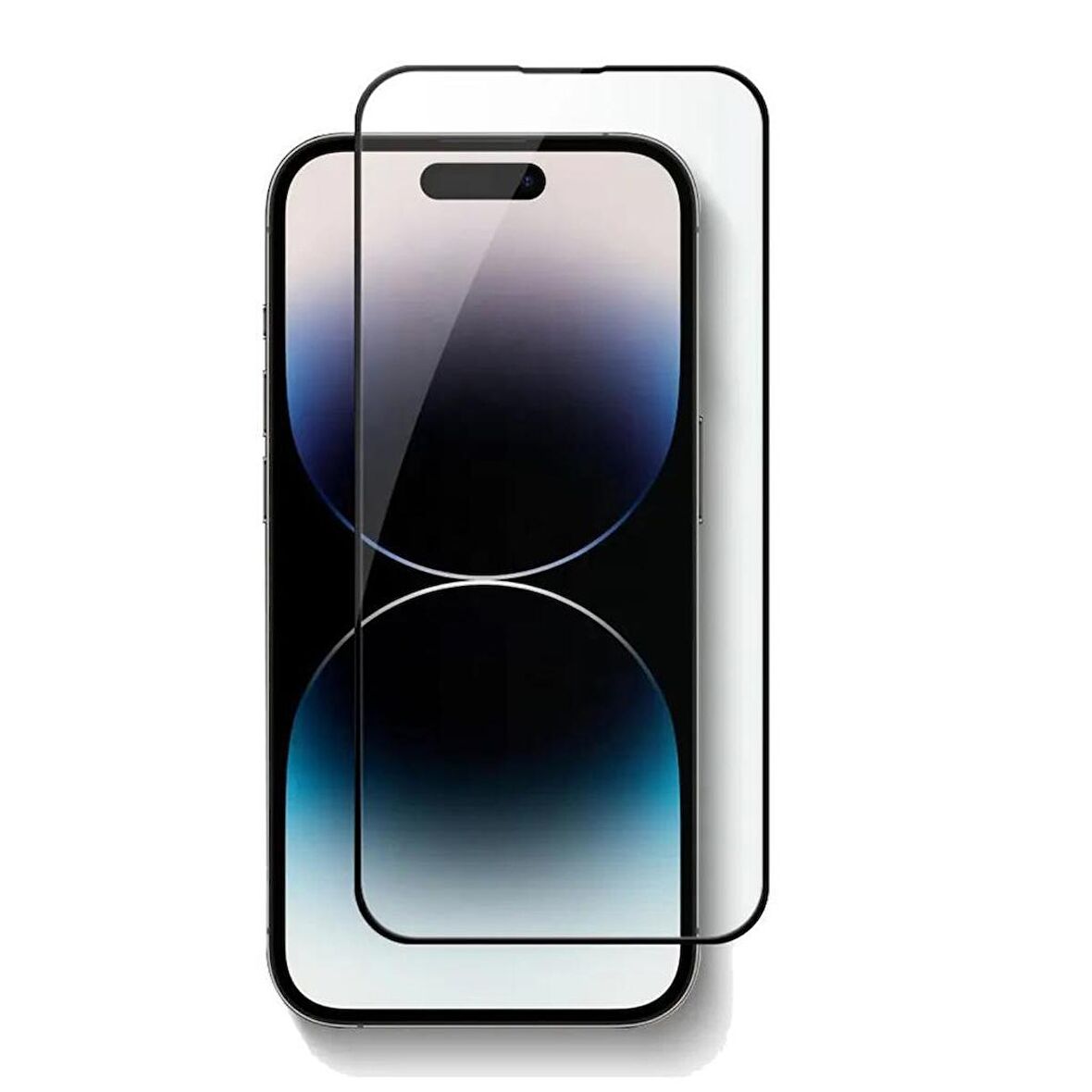 Vendas iPhone 15 Pro Max Uyumlu Tam Kaplama Bilvis Double Strong Tempered Glass Cam Ekran Koruyucu