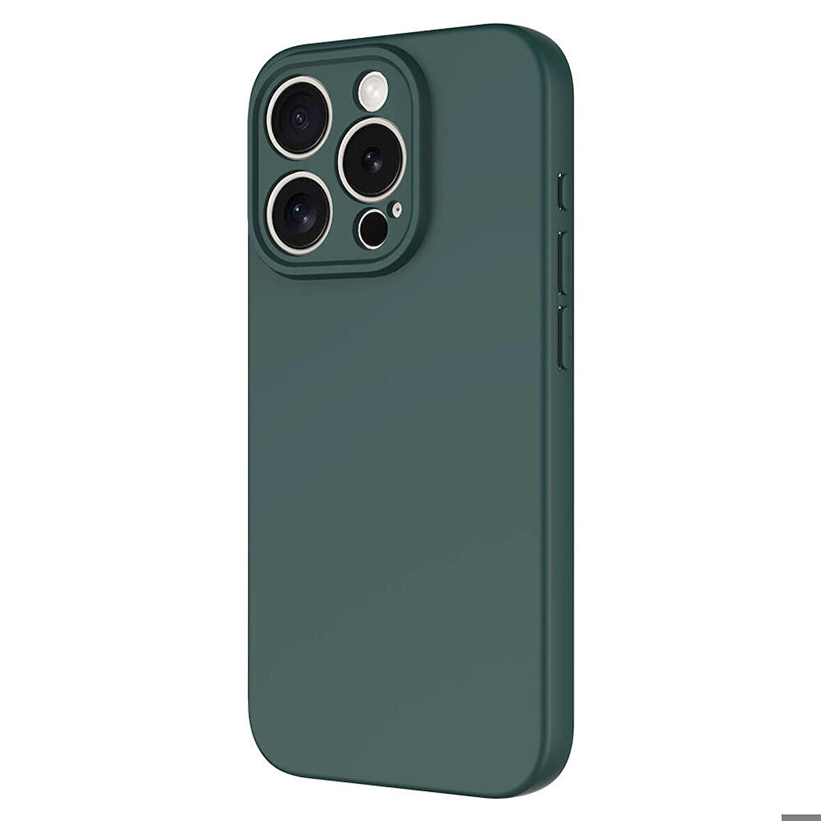 Vendas iPhone 15 Pro Max Uyumlu Kılıf Lansman Serisi Kadife İç Yüzeyli Yumuşak Dokulu Silikon Kapak