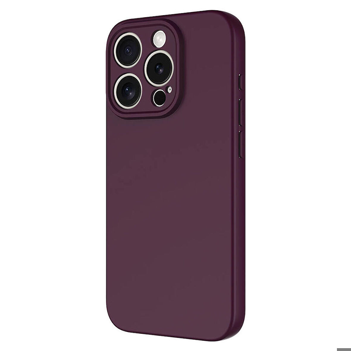 Vendas iPhone 15 Pro Uyumlu Kılıf Lansman Serisi Kadife İç Yüzeyli Yumuşak Dokulu Silikon Kapak