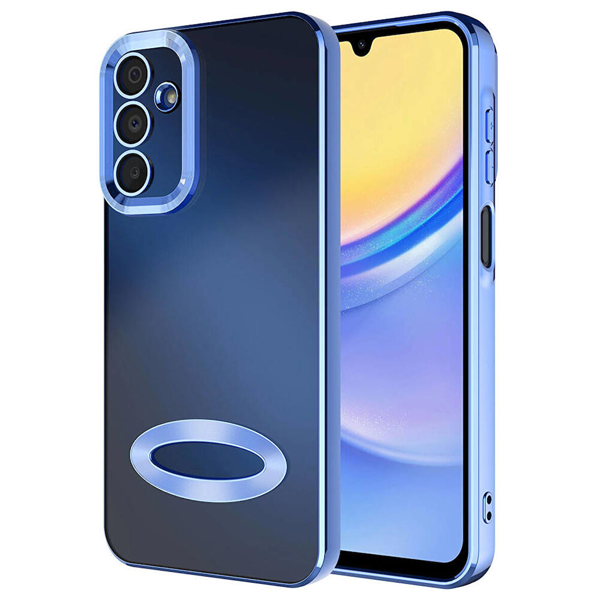 Vendas Samsung Galaxy A25 Kılıf Kamera Korumalı Logo Gösteren Zore Omega Kapak