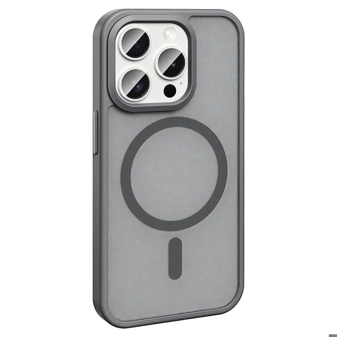 Vendas iPhone 15 Pro Kılıf Magsafe Şarj Özellikli Mat Arka Yüzey Zore Sio Kapak
