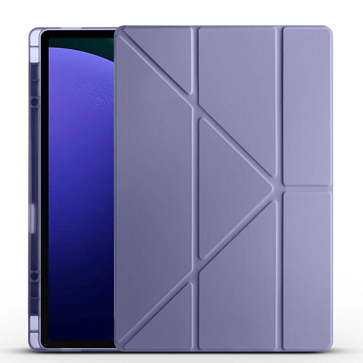 Vendas Samsung Galaxy Tab S10 Ultra Kılıf Zore Tri Folding Kalem Bölmeli Standlı Kılıf