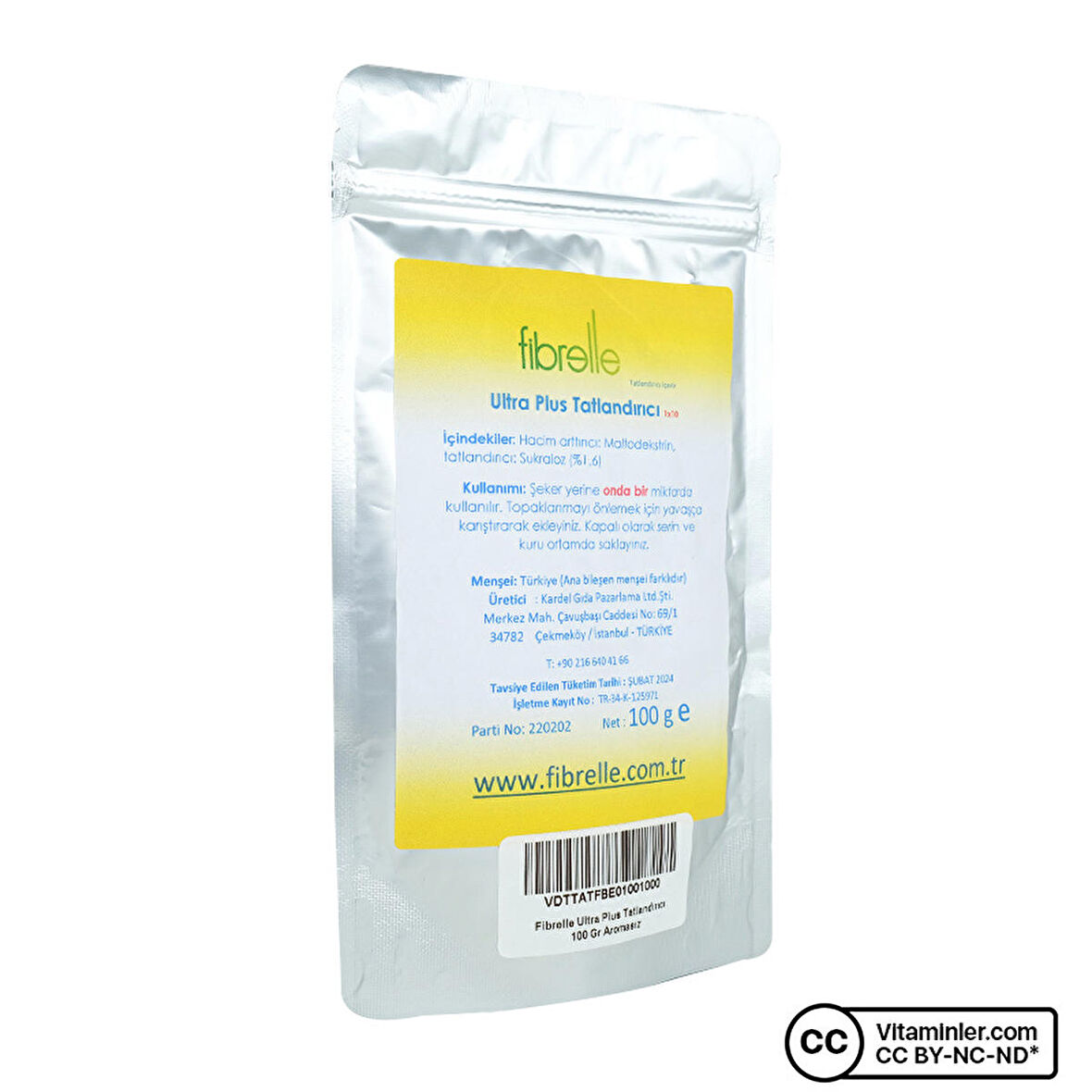 Fibrelle Ultra Plus Tatlandırıcı 100 Gr - AROMASIZ