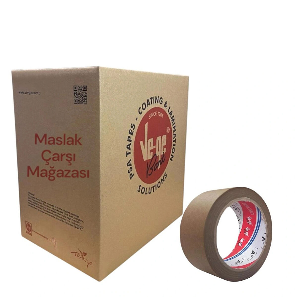 Maskeleme Bandı Ve-Ge A+ Plus 48mm x 35m Kahverengi (Koli İçi 36 Adet