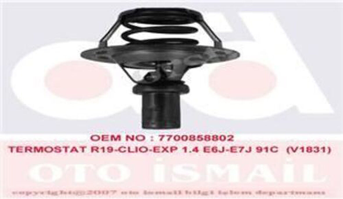 Vernet TH528491 Termostat (91C) Renault 19 Clio I 90-98 Express 95-97 Solenza 1.4 E6J E7J 7700858802