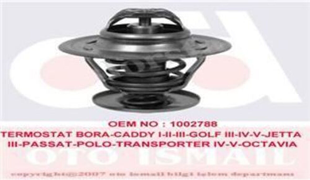 Vernet TH627387 Termostat (87C) A3 A4 A6 Bora Caddy II Golf Jetta II Passat Polo T4 T5 Octavia Cordoba Ibiza Fabia 