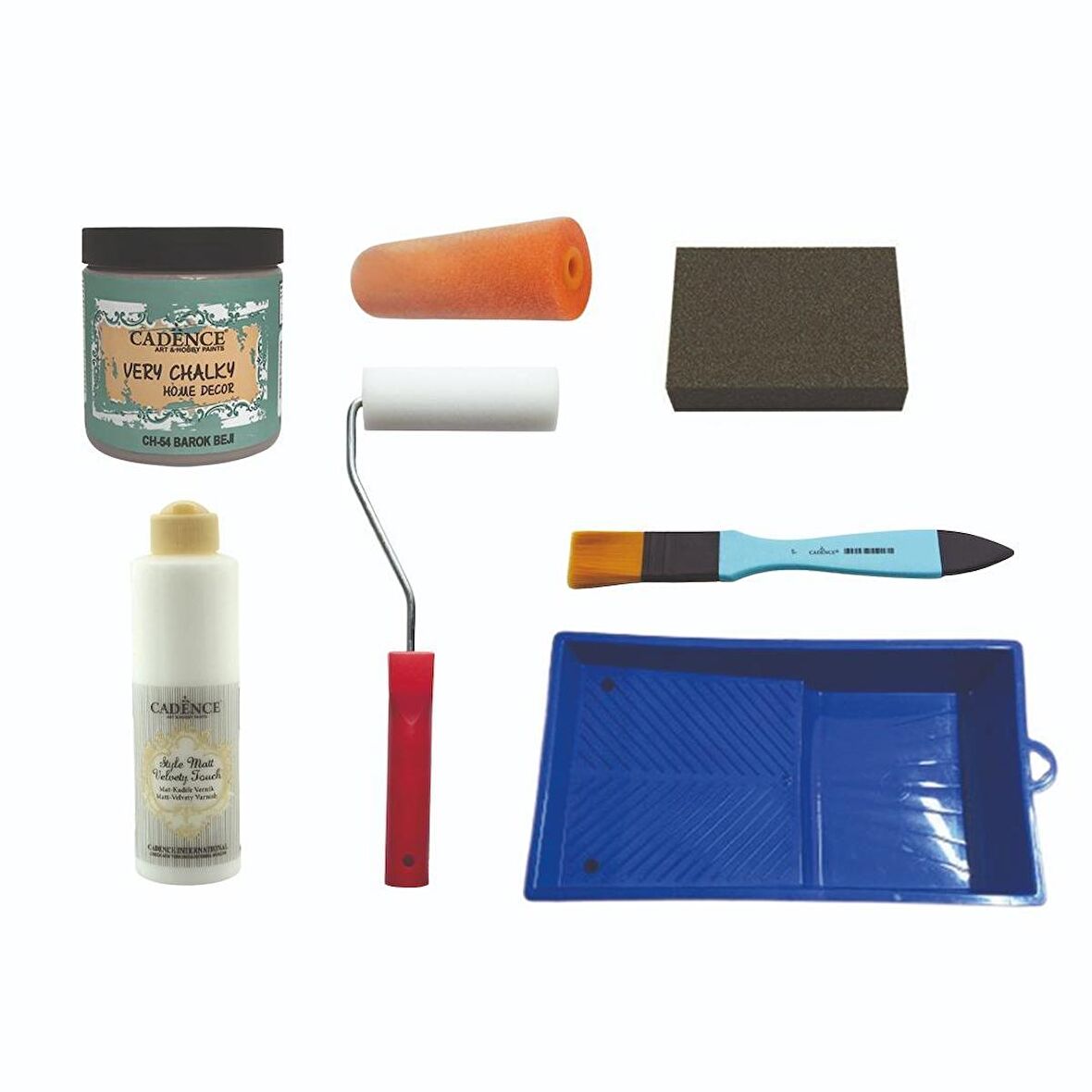 CADENCE BAROK BEJİ  VERY CHALKY 500 ML BOYA SETİ