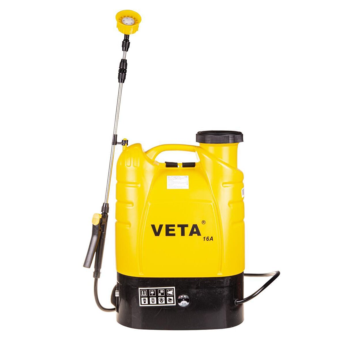 Veta 16A Akülü Şarjlı İlaçlama Makinesi Pompa 16 Lt
