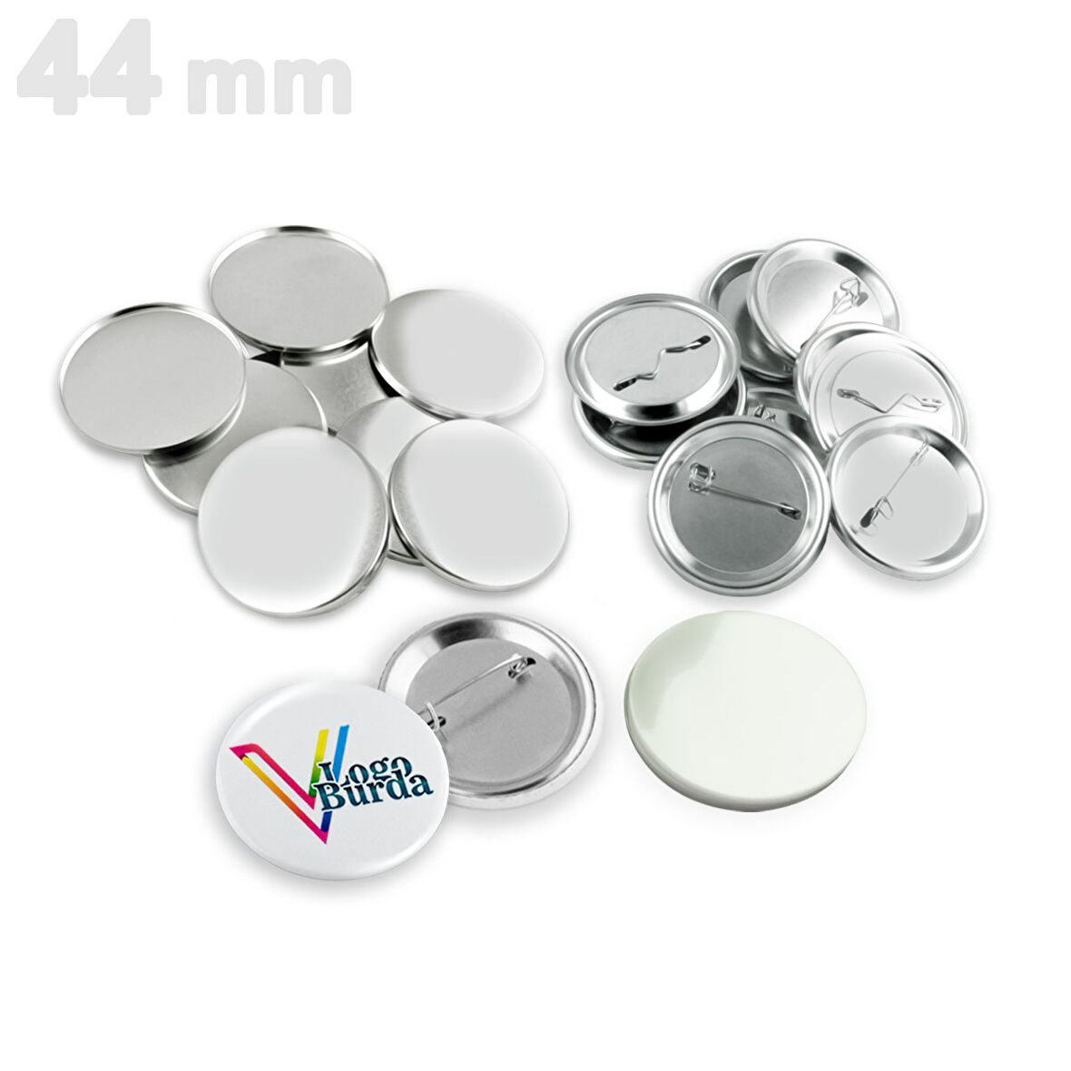 44 mm Buton Rozet (SARF) VG44BRS 250 adet