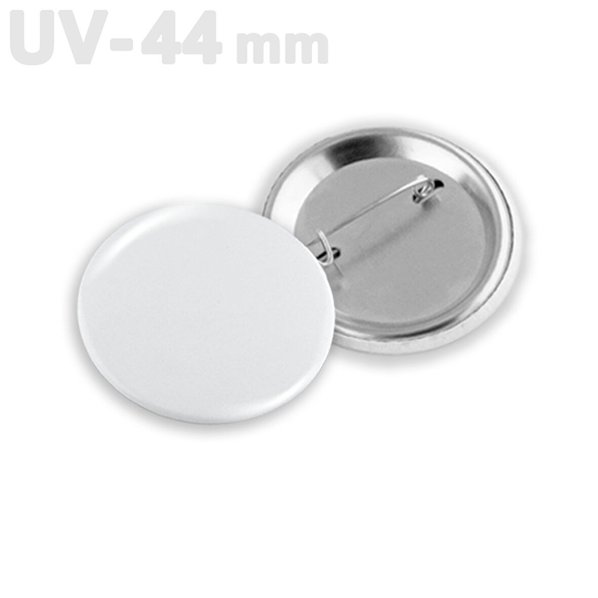 44 mm UV Baskıya Uygun Buton Rozet VG44UVBR 250 adet