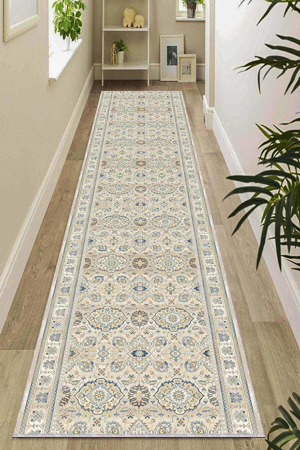 Toprak Kaymaz Klasik Motifli Özel Ölçü Rulo Yolluk AR640