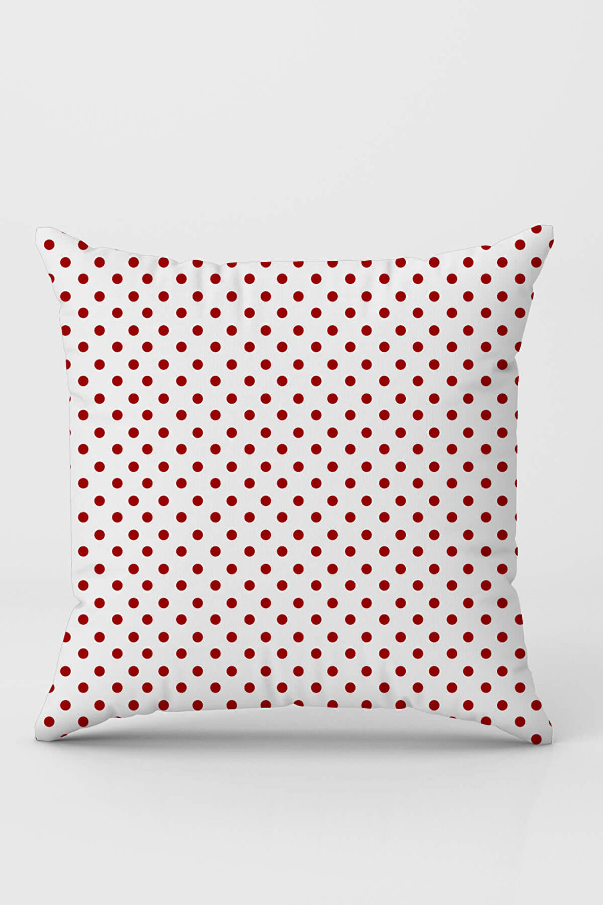 Kırmızı Yılbaşı Puantiyeli Kırlent Yastık Kılıfı KRL1032