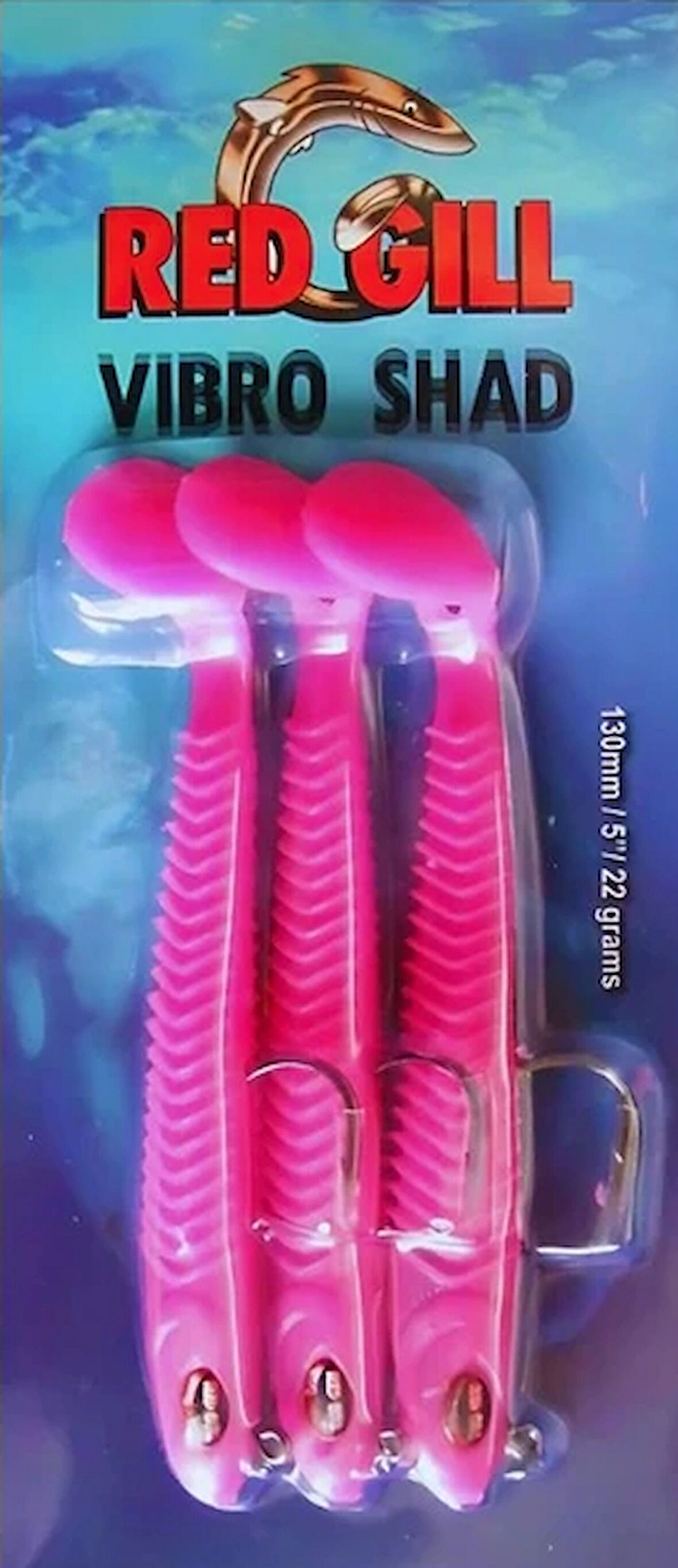 RED GILL VIBRO SHAD 13CM 22GR BUBBLEGUM PINK