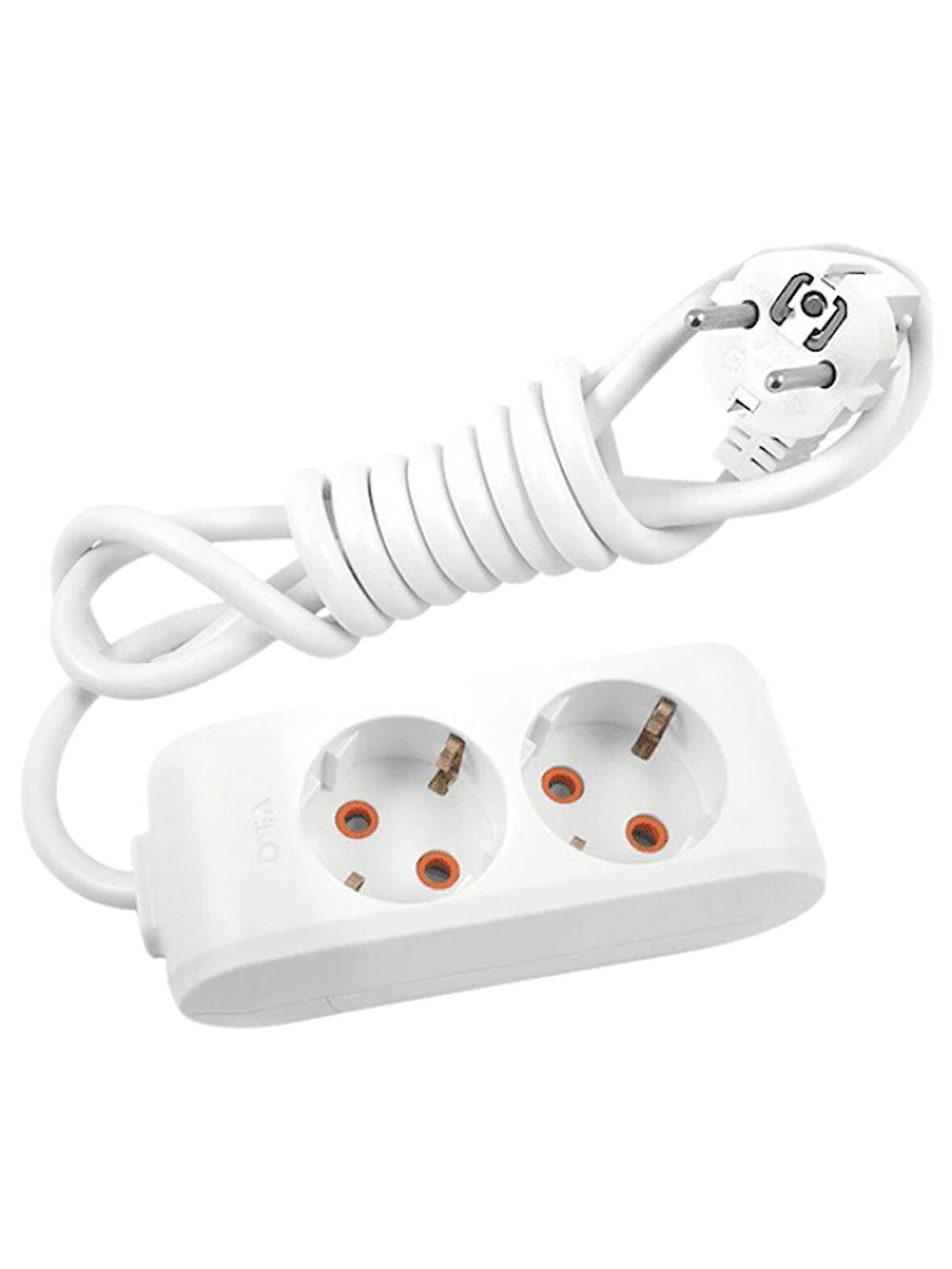 Viko Multi Let (2'Li) İkili Priz Topraklı Çocuk Korumalı Kablolu 5 (Beş) Metre