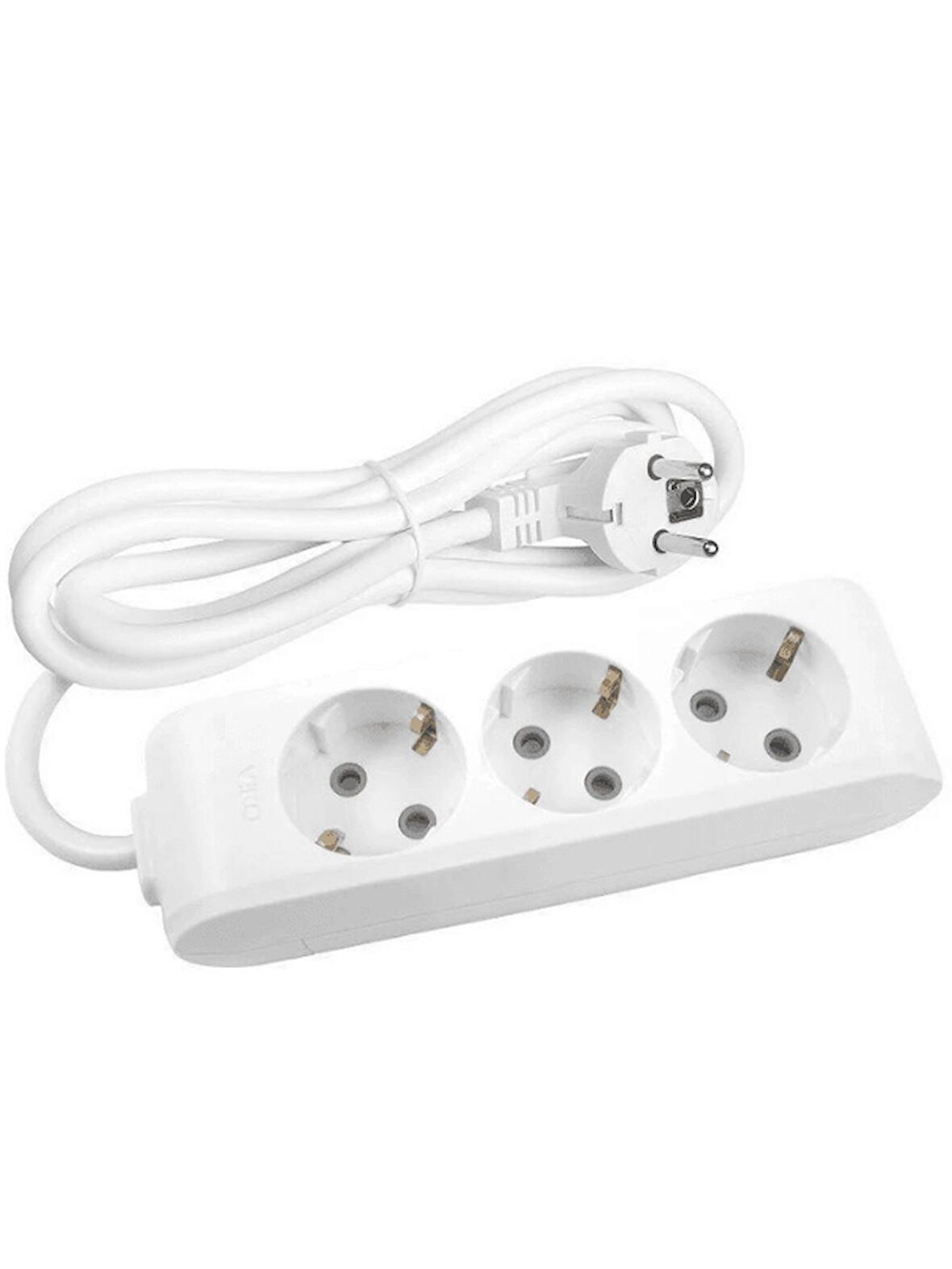 Viko Multi Let (3'Lü) Üçlü Priz Topraklı Çocuk Korumalı Kablolu 1 (Bir) Metre