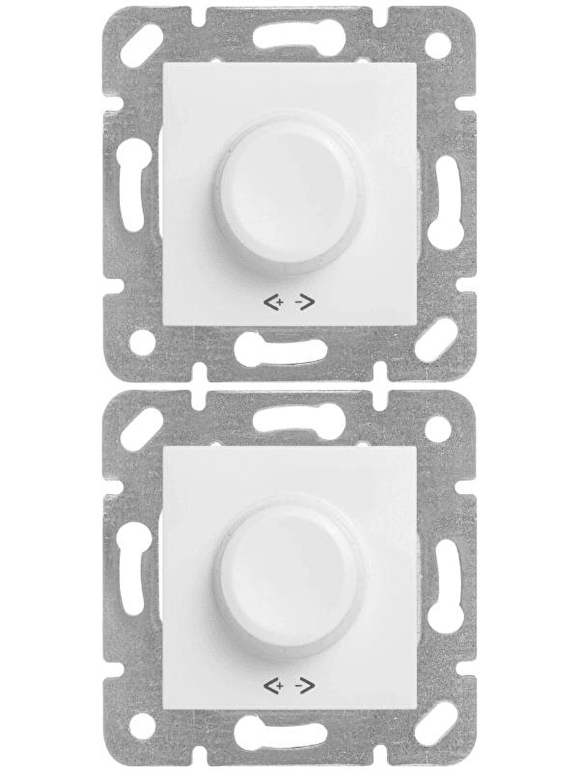 Viko Karre Rotatif Dimmer R 40-600W Beyaz (Çerçeve Dahil) 90967047 (2 Adet)