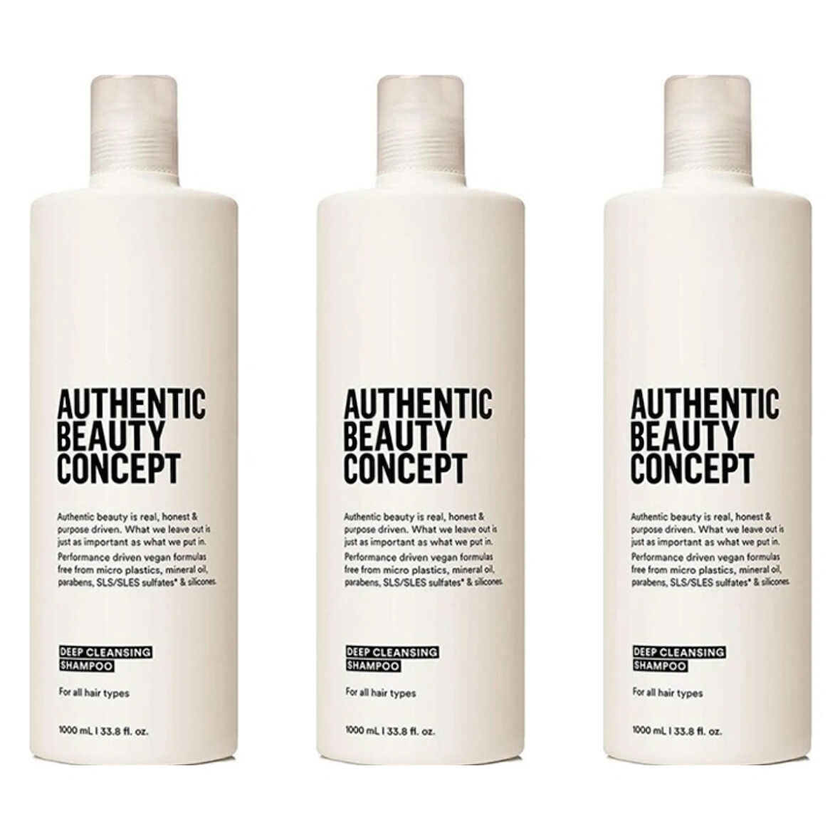 Ekonomik 3 ADET Deep Cleansing Şampuan 1000 ML- Pompa Hediyeli %100 Orijinal