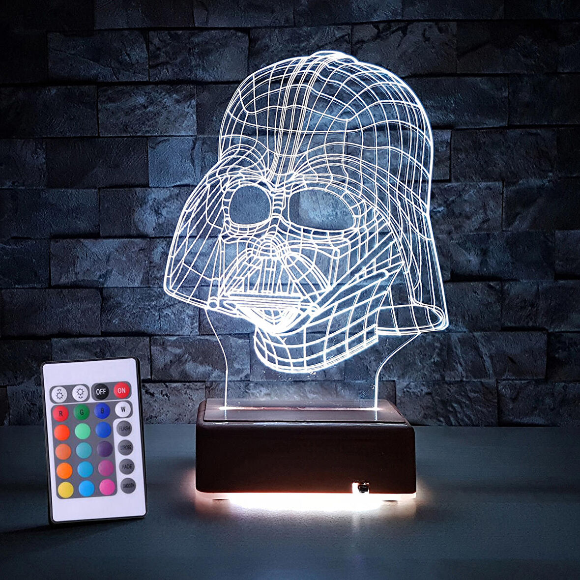 StarWars Darth Wader 3D Led Lamba Gece Lambası