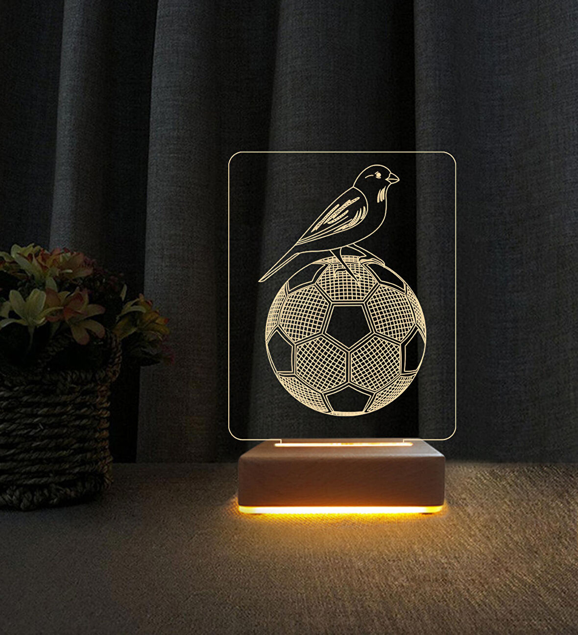 Kanarya 3d Led Lamba Doğum Günü Hediyesi
