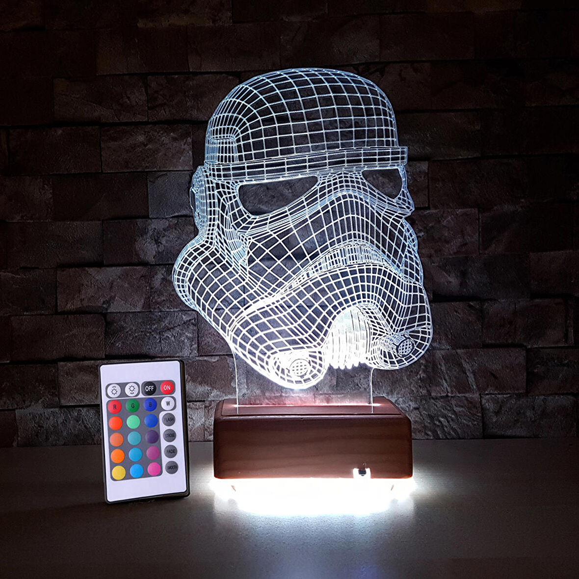 StarWars Askeri 3D Led Lamba Gece Lambası Doğum Günü Hediyesi