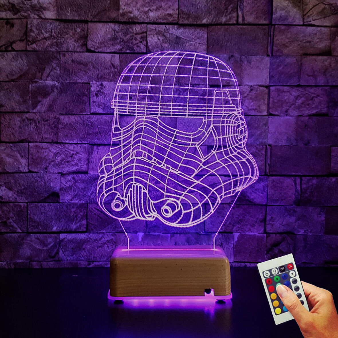 Doğumgünü Hediyesi Star Wars Son Asker 3D Led Lamba Masa Lambası