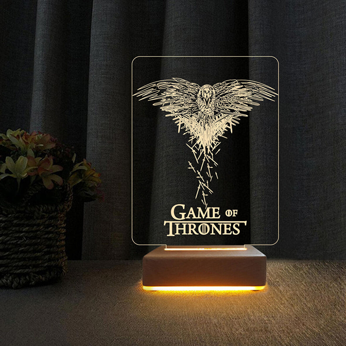Game Of Thrones Hayranlarına Hediye Gece Lamba Doğum Günü Hediyesi