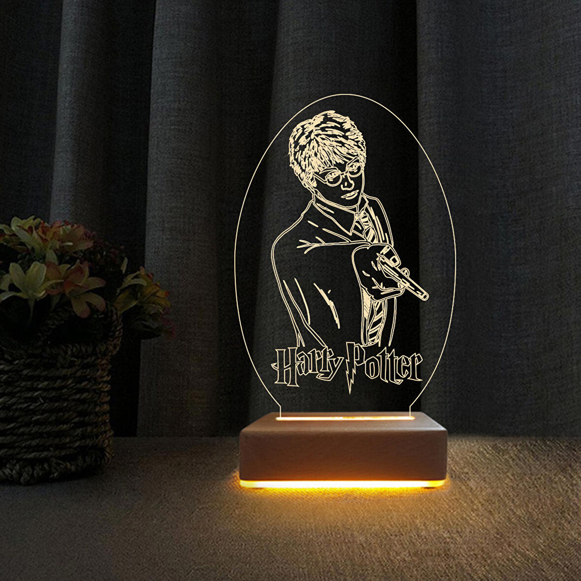 Doğum Günü Hediyesi HaryPoter 3d Çocuk Odası Gece Lambası