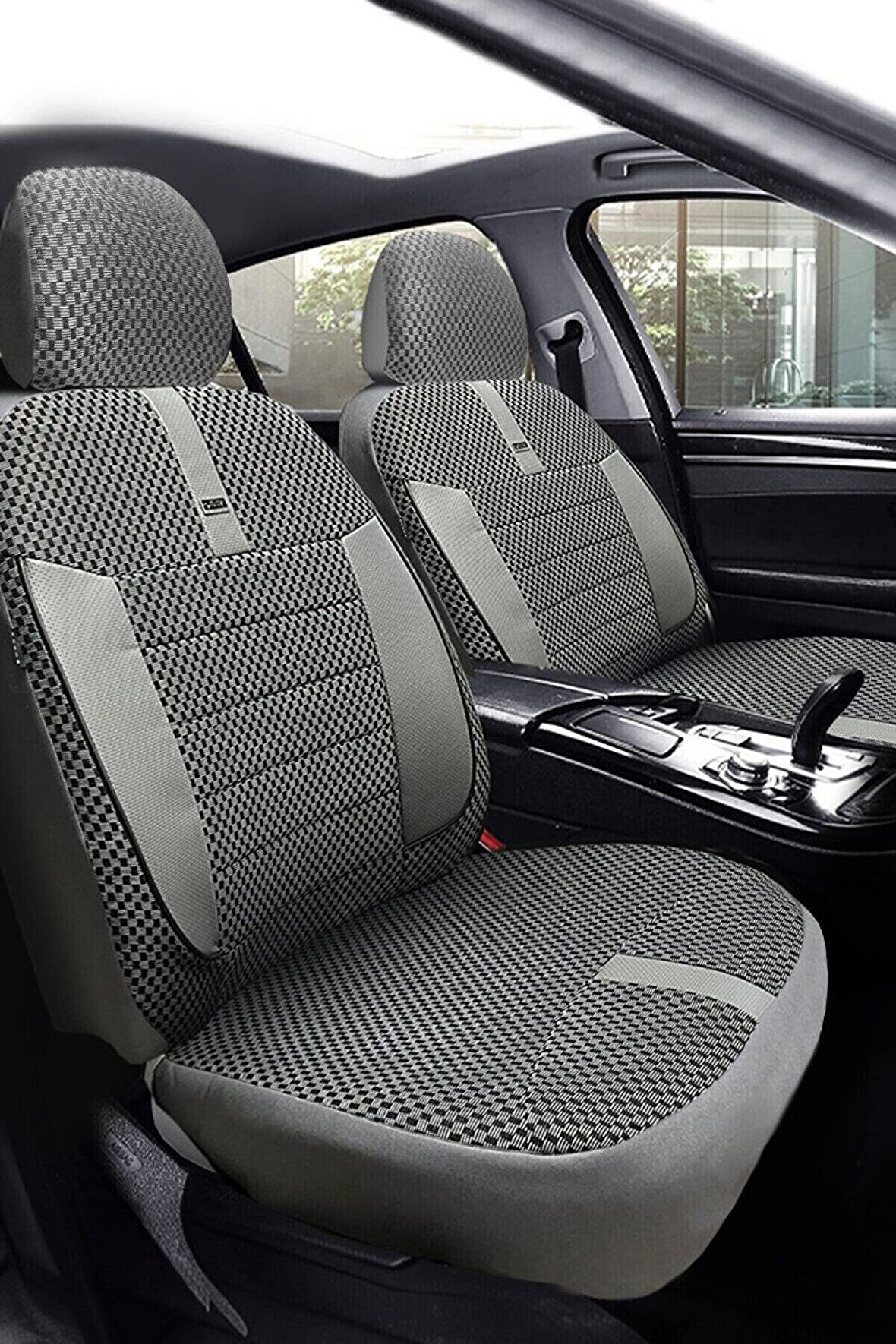 Opel Combo Camli Van 2013-2018 Aracınıza Uyumlu Koltuk Kılıfı Vira Ticari Gri