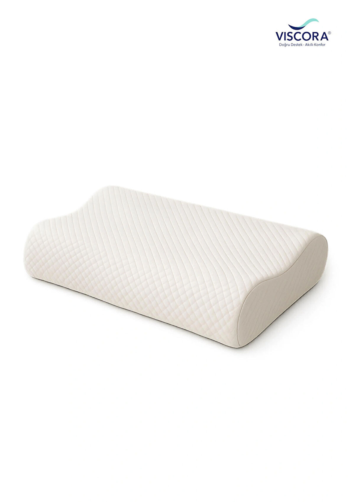Ortopedik Visco Boyun ve Omurga Destek Yastığı – Yan ve Sırt Üstü Uyku İçin Ergonomik Konfor