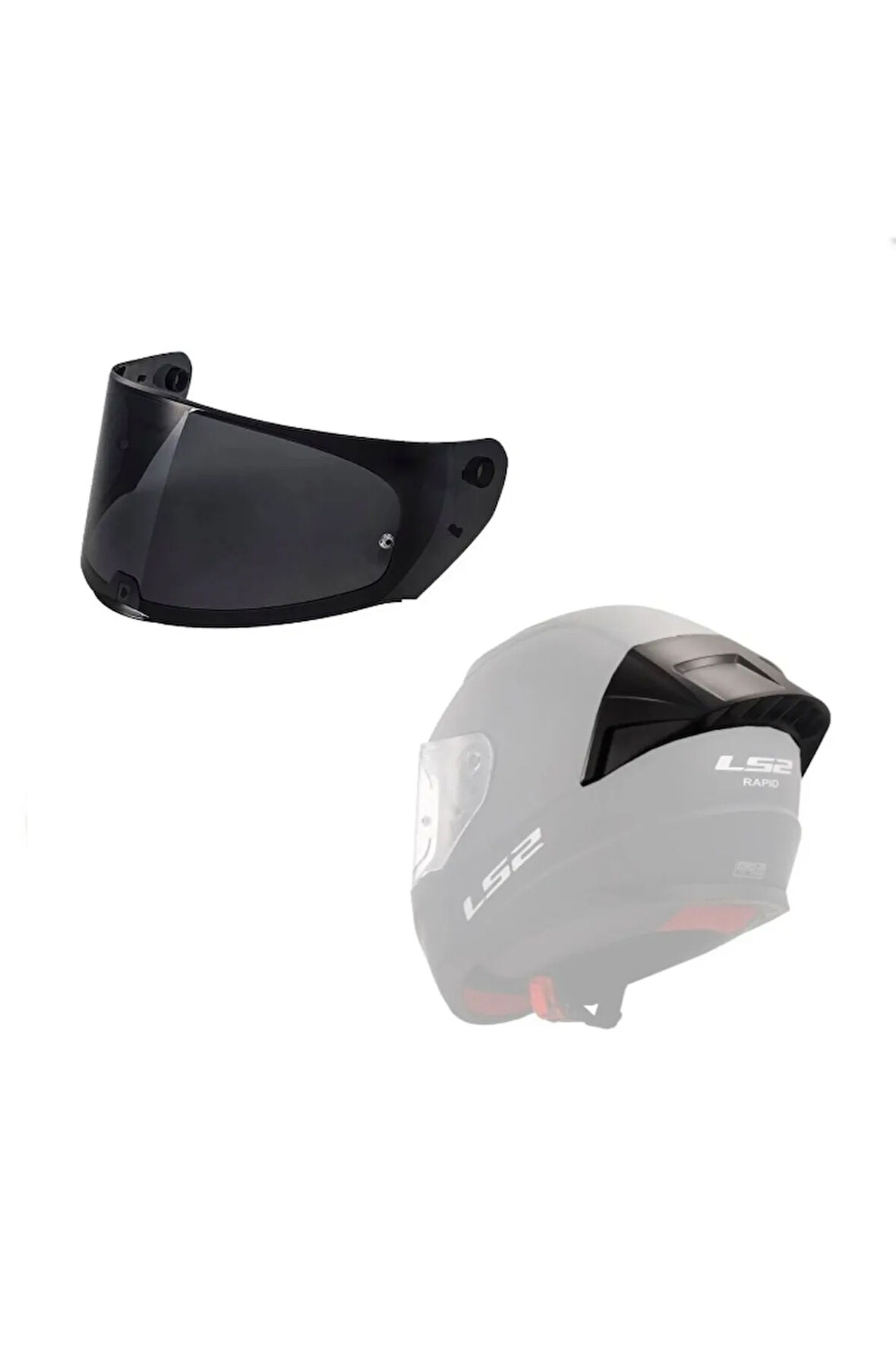Rapıd 2 Siyah Vizör Kask Camı Spoıler