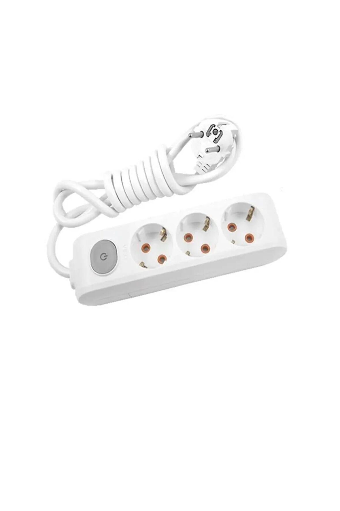 Vİ-KO Multi-let 3'lü 3 METRE TOPRAKLI ANAHTARLI GRUP PRİZ