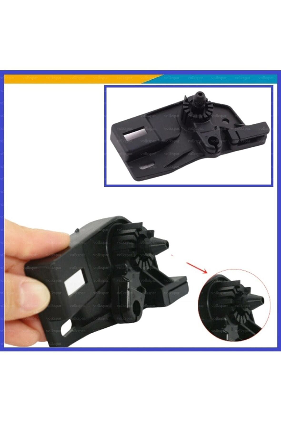 Volkswagen Golf 5 Plus Motor Kaputu Iç Açma Kolu Alt Braketi 1k1823633b 2010-2014 Model Arası Uyumlu