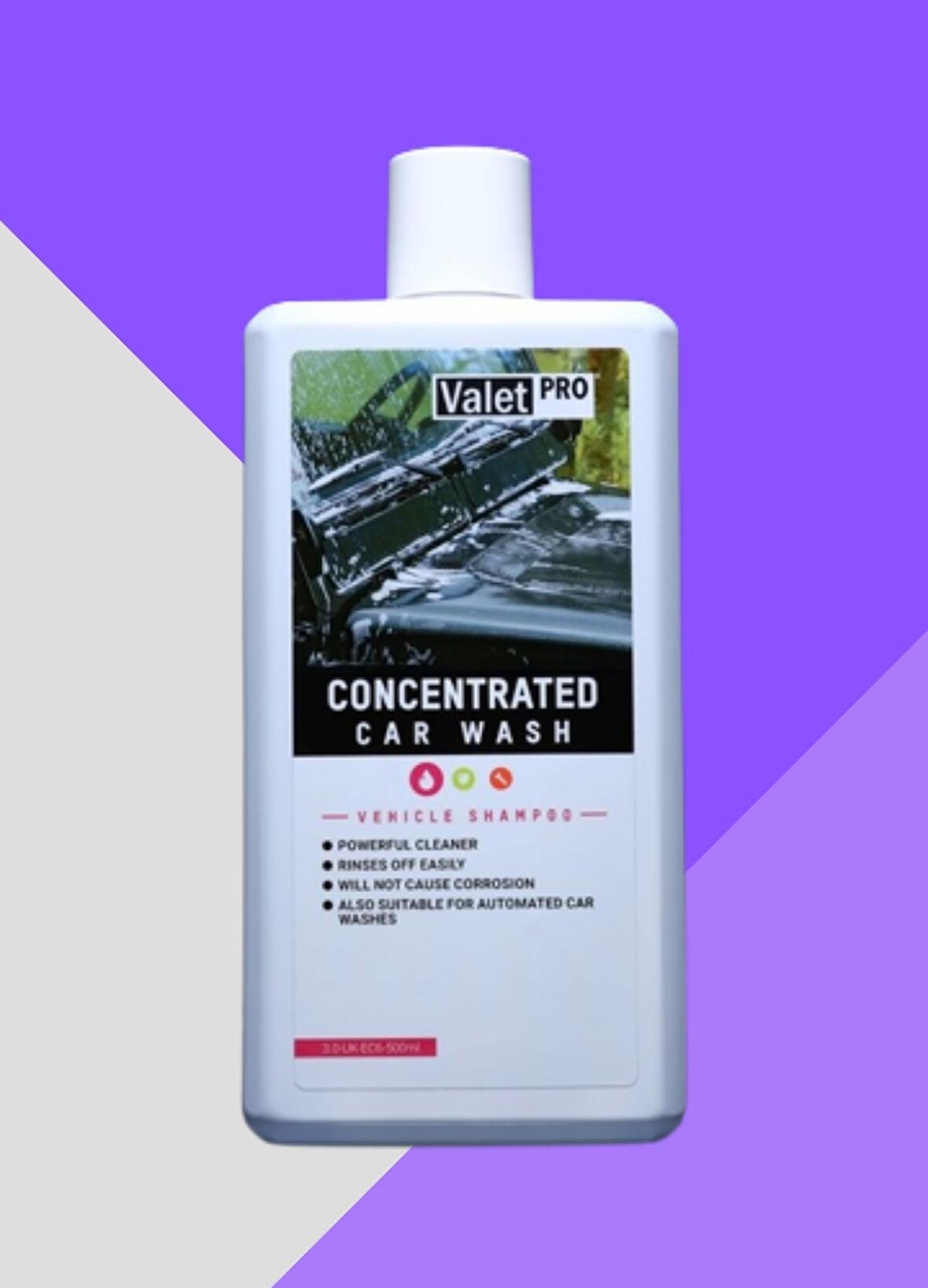 Valet Pro Concentrated Car Wash 500ml Seramik Korumalar için PH Dengeli Konsantre Şampuan