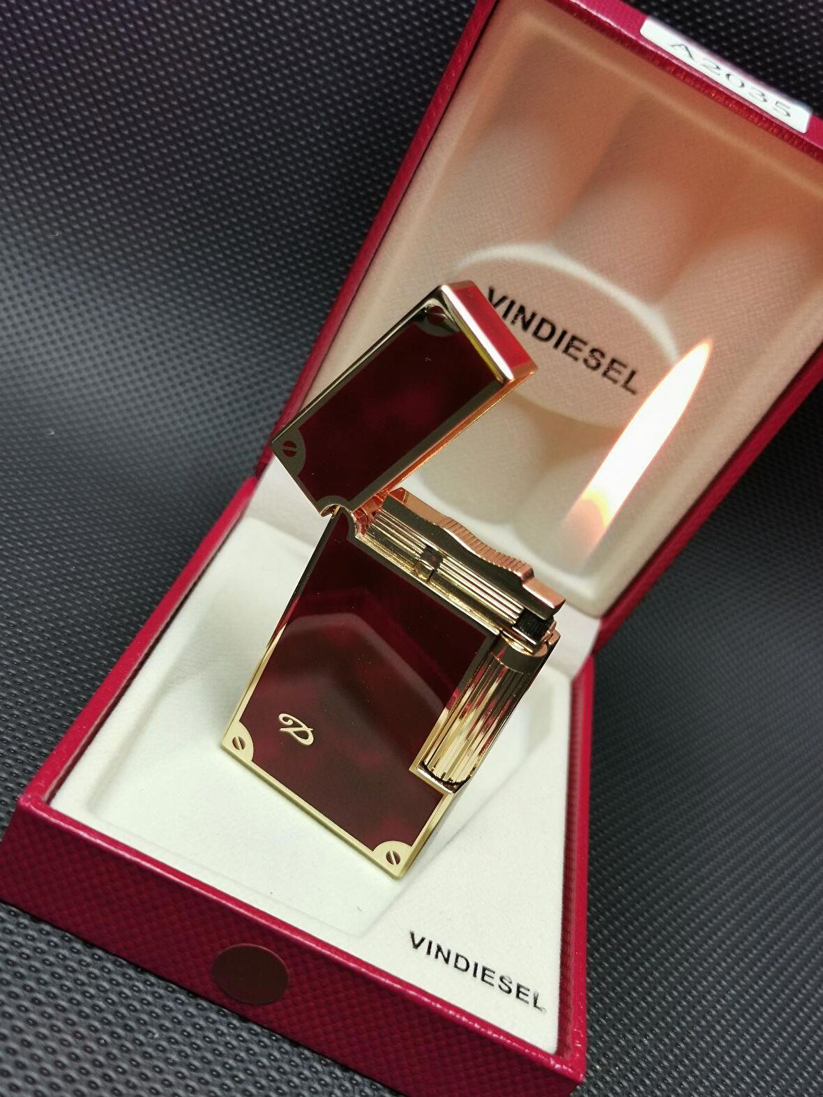 Kişiye Özel Vindiesel Dupont Mekanizmalı Lüks Çakmak - Hediyeli