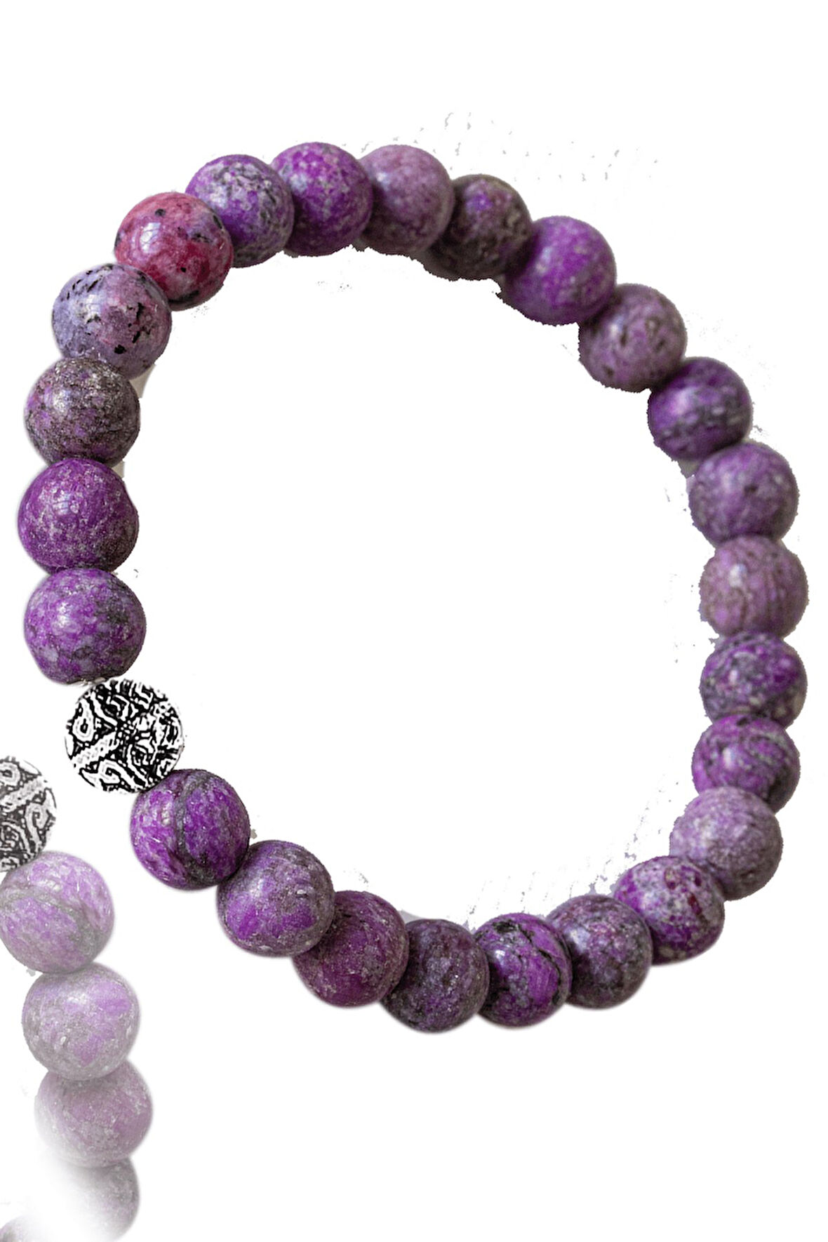 Sertifikalı Ham İşlenmemiş Çeroit Taşı Bileklik - Gümüş Aparatlı