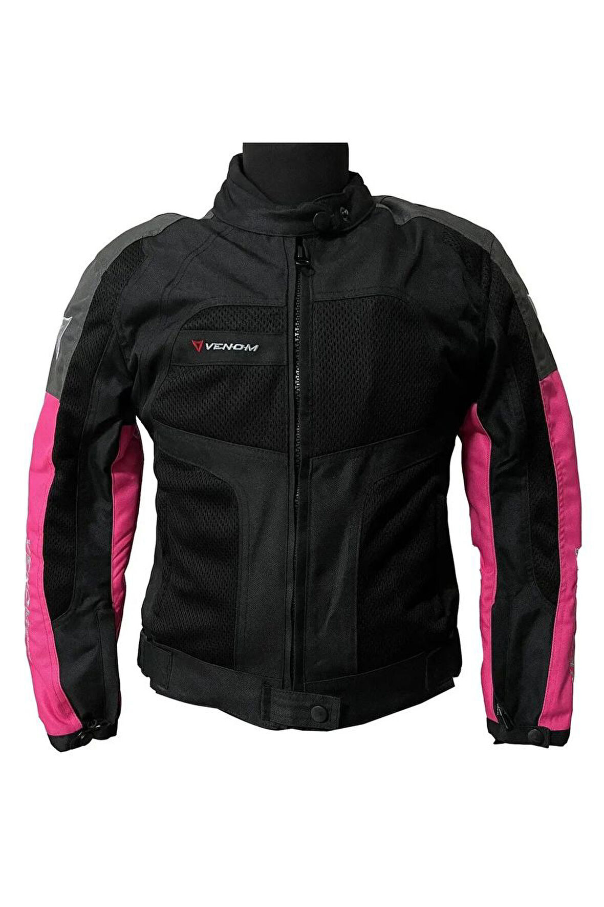 VENOM MOTOSİKLET CEKETİ DYNAMIC LADY PEMBE
