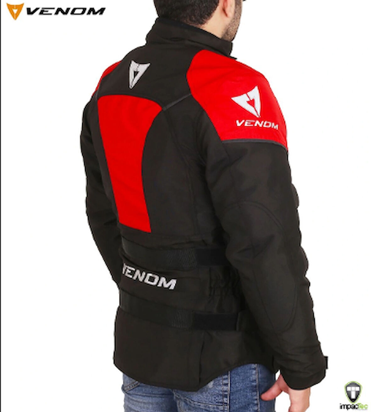 VENOM CEKET TOURING PRO KIRMIZI-SİYAH 