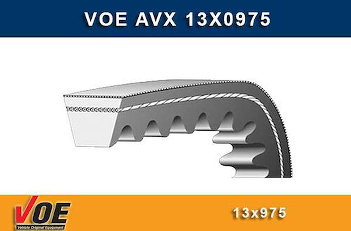 VOE 13X0975 V Kayışı Alfa BMW Ford Hyundai Mazda Mercedes Mitsubishi Nıss Toyota Volvo 13x975-13x0975 13A0973 