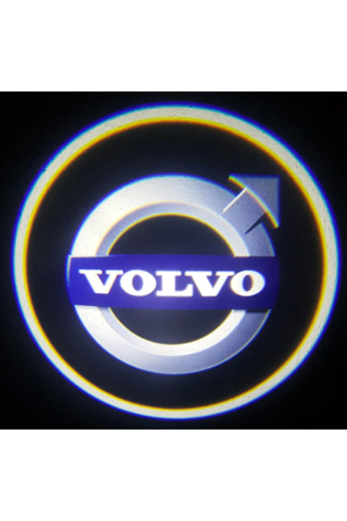 Volvo ile Uyumlu Yeni Nesil Pilli Yapıştırmalı Led Işıklı Çift Sensörlü Kapı Altı Logo