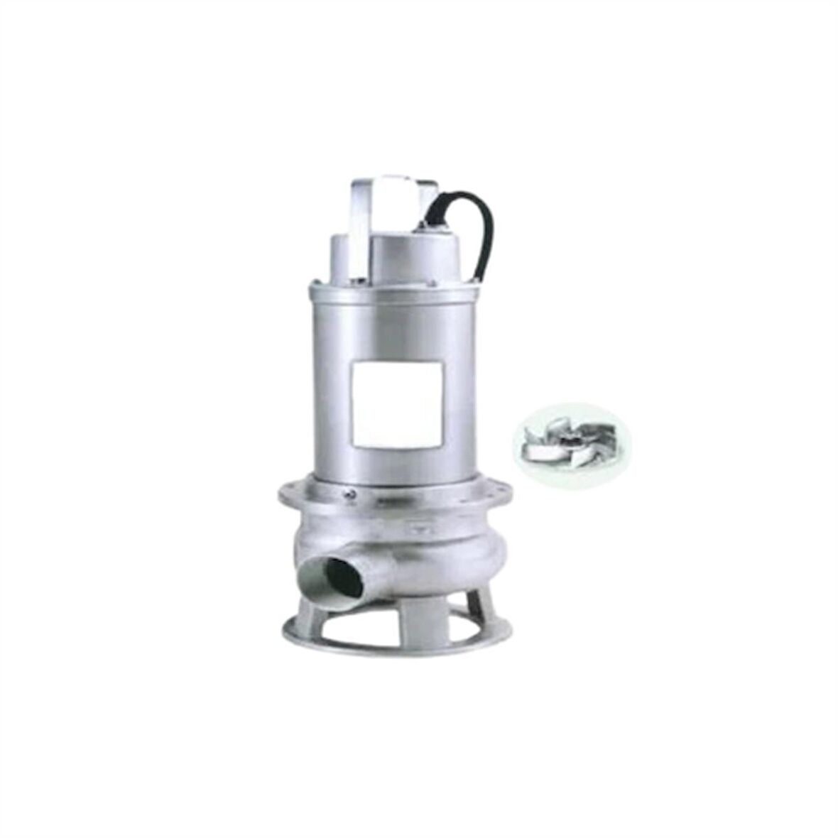 TOX30-50 3 HP 380v Flatörlü Pis Su Foseptik Parçalayıcılı Çelik Gövde Dalgıç Pompa ( Açık Fanlı )