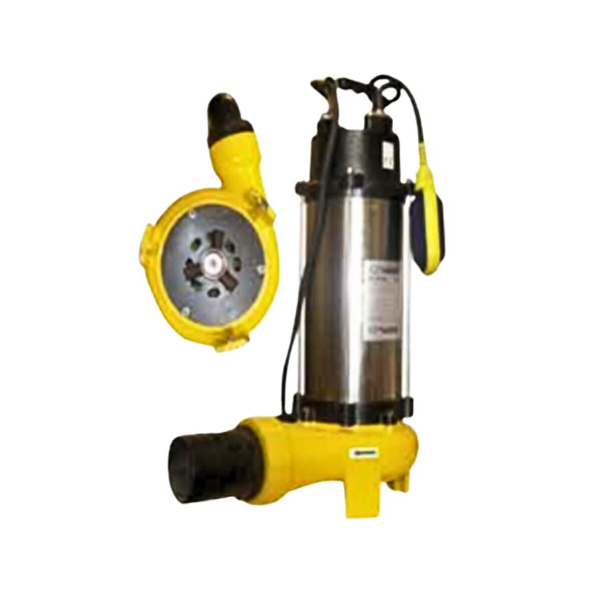 V50 150F 1.5 HP 380v Bıçaklı Flatörlü Pis Su Foseptik Dalgıç Pompa ( Açık Fanlı )