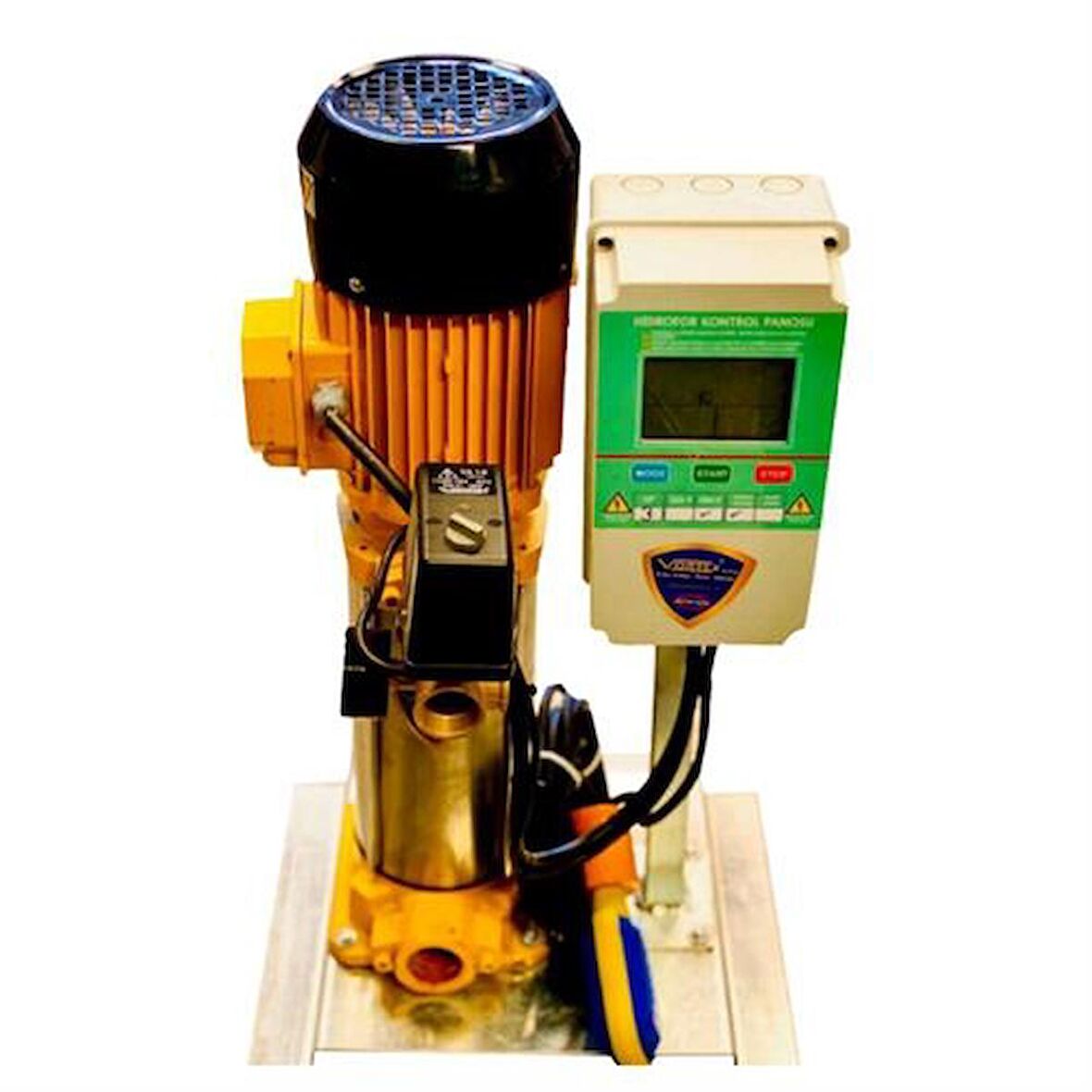 VKP VD 16-09 1x Pompalı 4 HP 380v Noryl Fanlı Dikey Milli Kaplinli Dreambox Panolu Paket Hidrofor