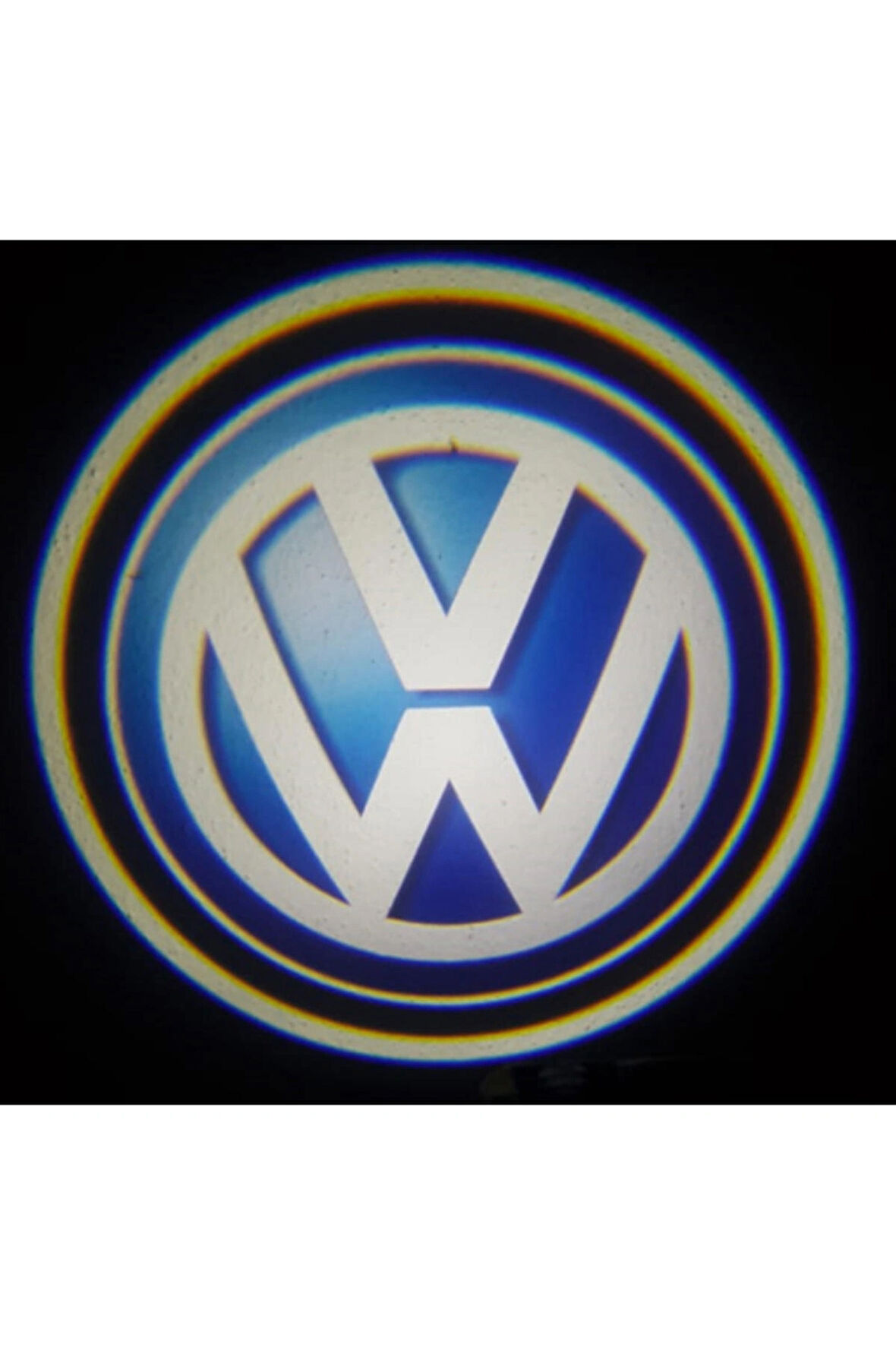 Volkswagen ile Uyumlu Yeni Nesil Pilli Yapıştırmalı Led Işıklı Çift Sensörlü Kapı Altı Logo