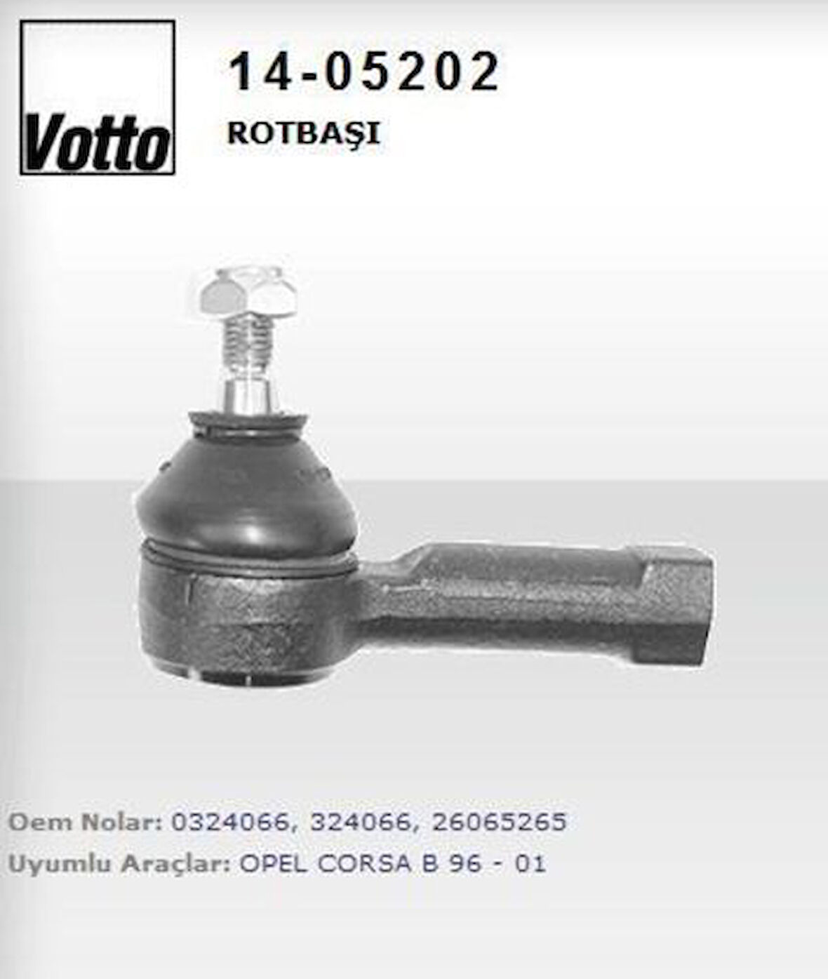 Votto 14-05202 Rot Başı Dişi Combo-Corsa B-Tigra 324066