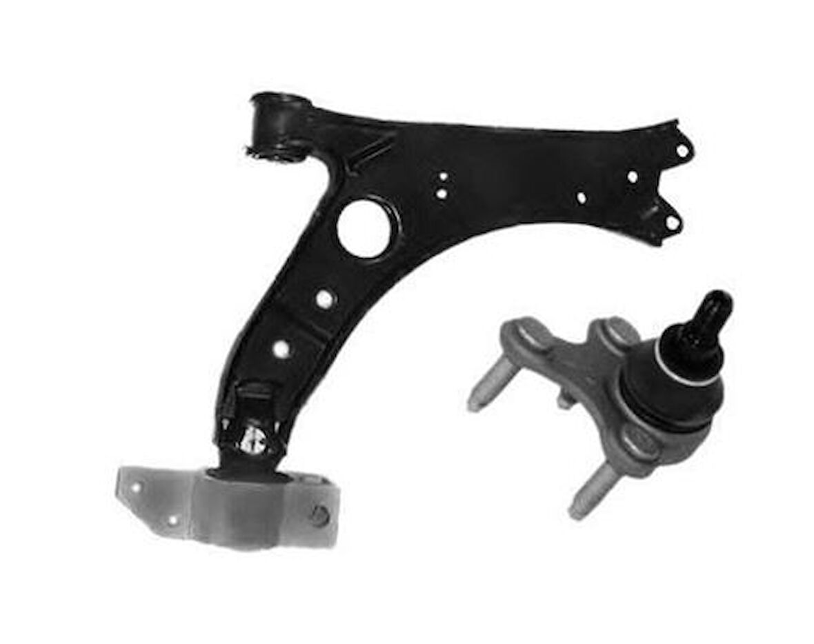 Votto 15-02522 Sağ Ön Salıncak-Rotilli-Sac Volkswagen Caddy 04-11 Golf 04-14 A3 04-13 Octavia 04-07 1K0407152BC