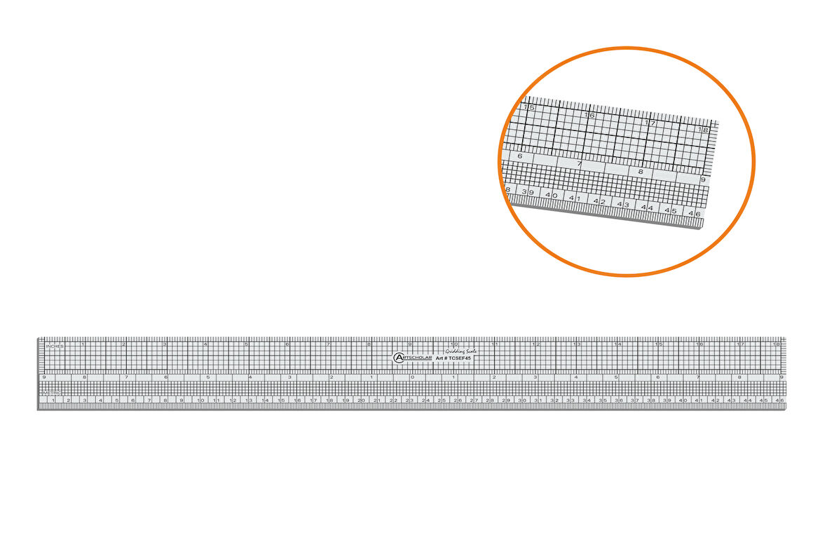 MİLİMETRİK BÖLMELİ CETVEL 5 Cm x 45 Cm (TCSEF45)