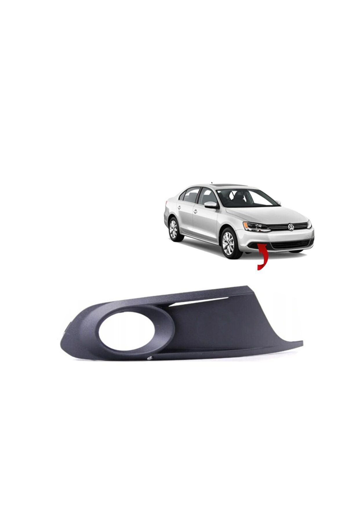 Volkswagen Jetta 2011 - 2015 Sis Kapağı Sisli Sağ Yolcu Tarafı - 5C6853666A