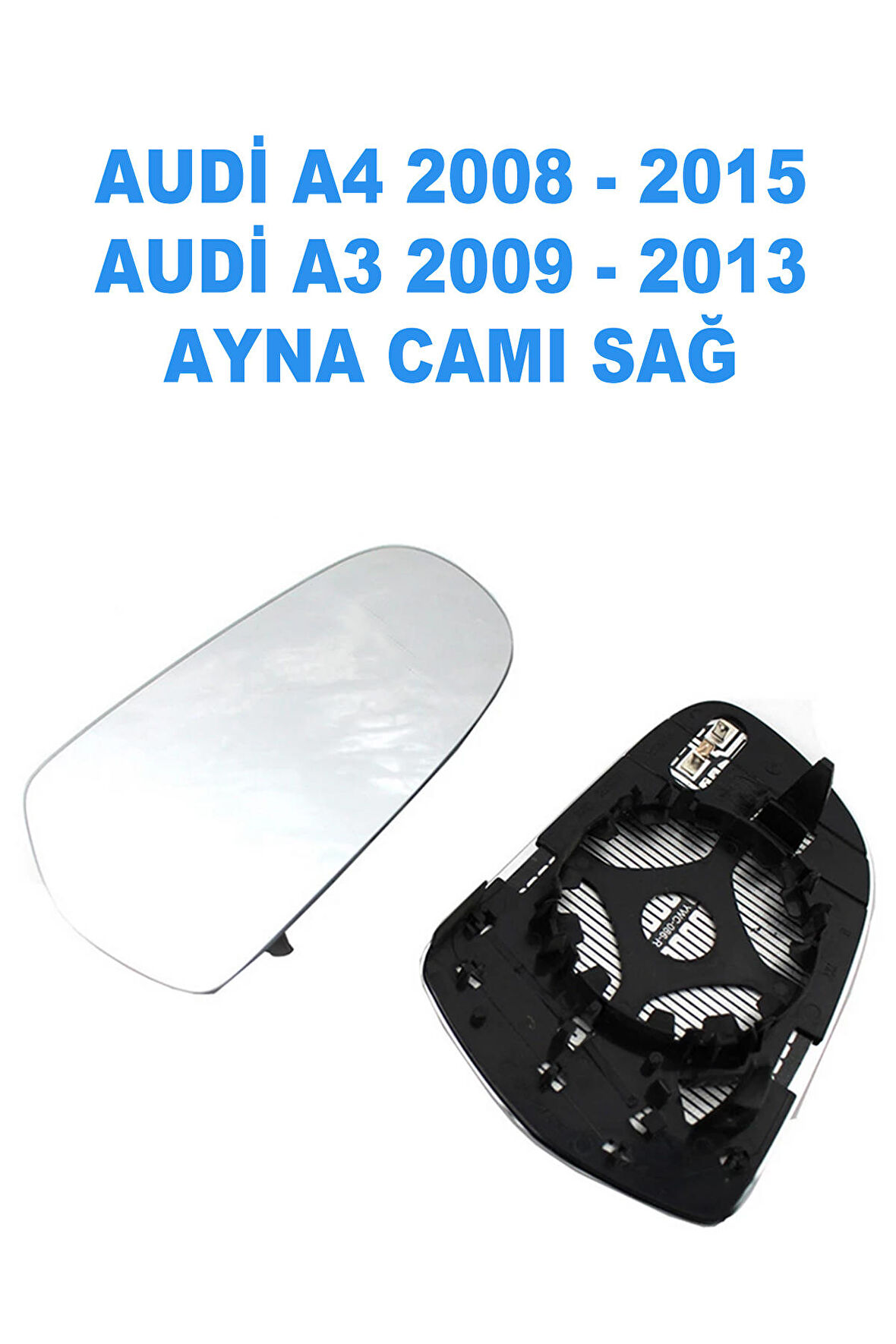 Audi A4 Ayna Camı 2008 - 2015 Sağ Yolcu Tarafı - 8K0857536F