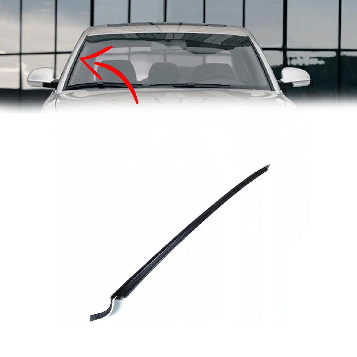 Volkswagen Passat B5.5 2001 - 2005 Ön Cam Çıtası Sağ Yolcu Tarafı - 3B0854328C