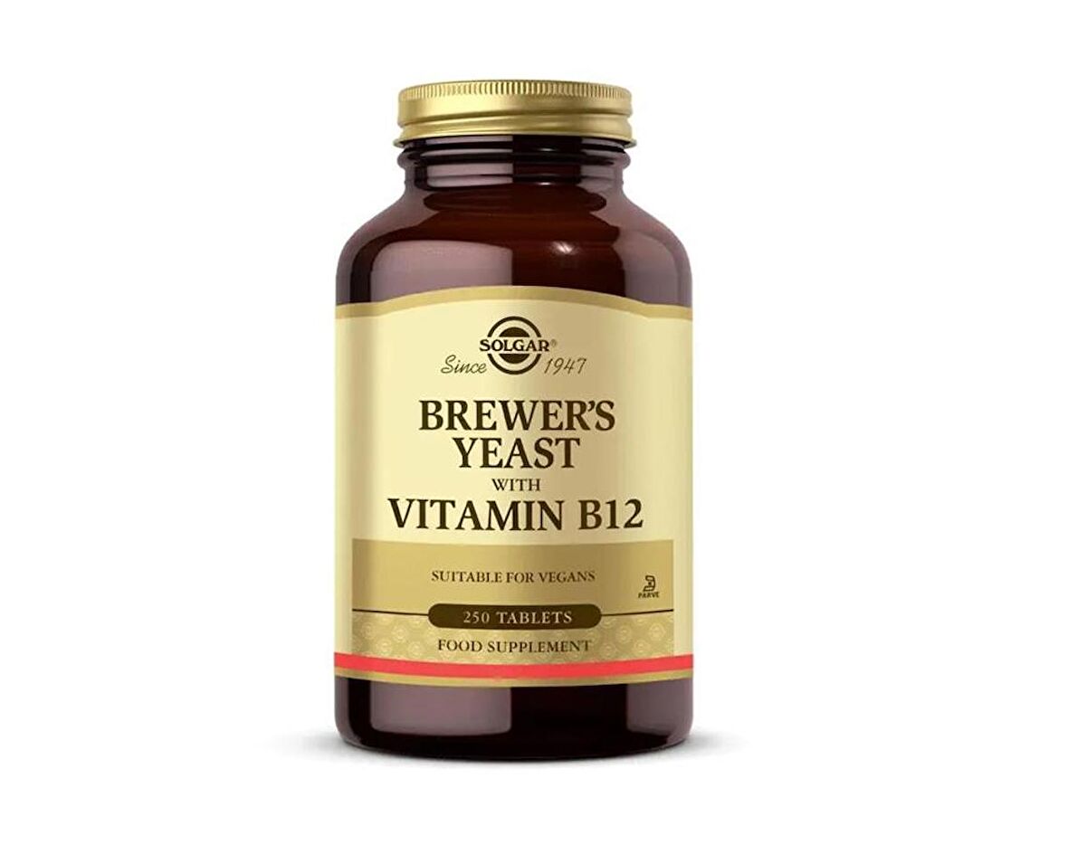 Solgar Brewer's Yeast With Vitamin B12 250 Tablet -SKT:08/2025